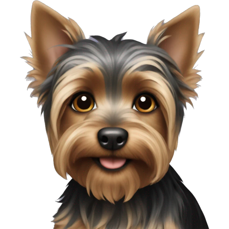 black puppy yorkshire terrier emoji