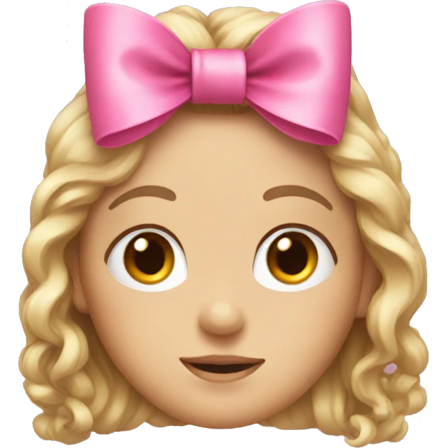 Pink bow emoji