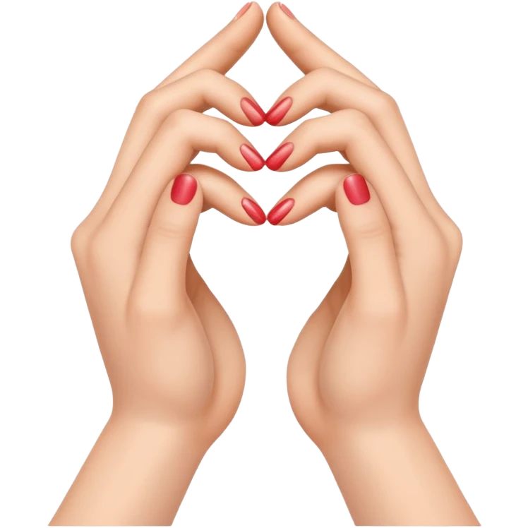 two hands creating a big heart emoji