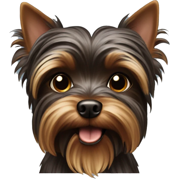 Dark Chocolate Yorkshire Terrier emoji