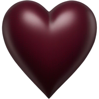 Burgundy heart emoji