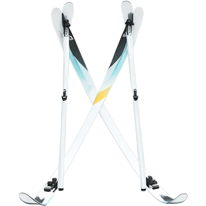 Two white skis emoji