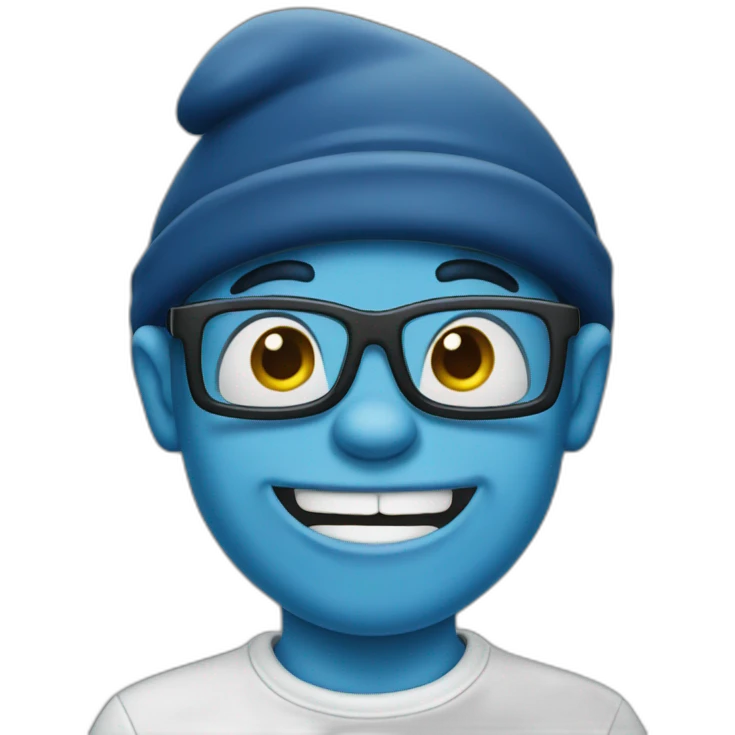 Smurf emoji