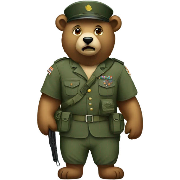 military bear emoji
