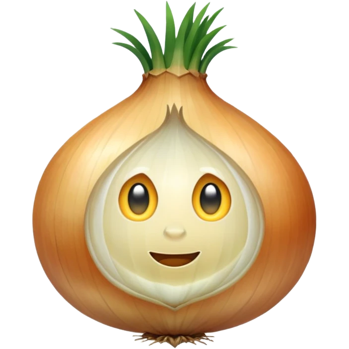 an onion emoji with a window emoji