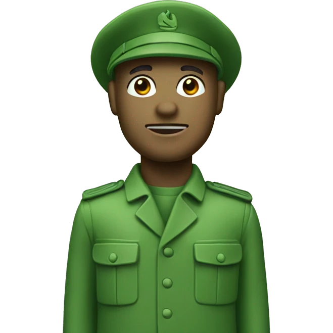 green toy army man emoji