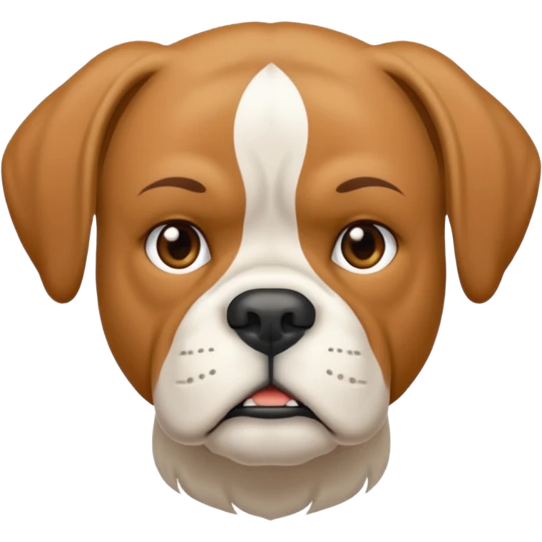 White  boxer with a long mullet haircut emoji