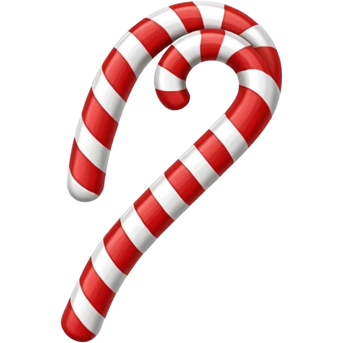 candy cane regular stripes 3d effect emoji