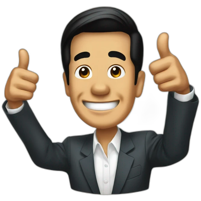 jokowi thumbs up emoji