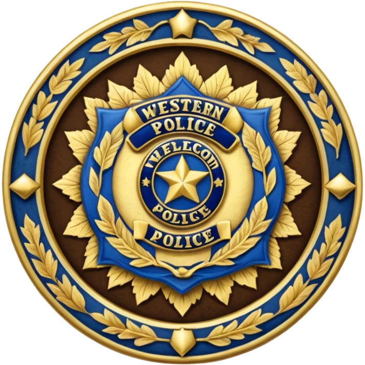  western police badge of tobacco emoji