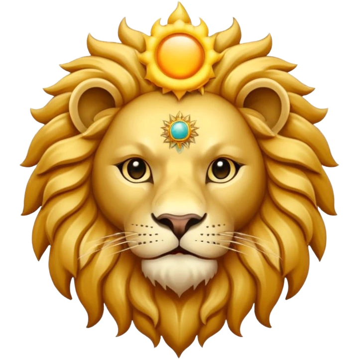 persian lion and sun emoji