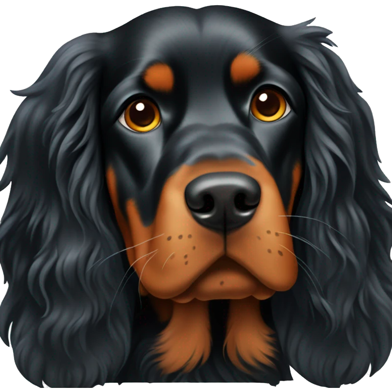 A gordon setter  emoji