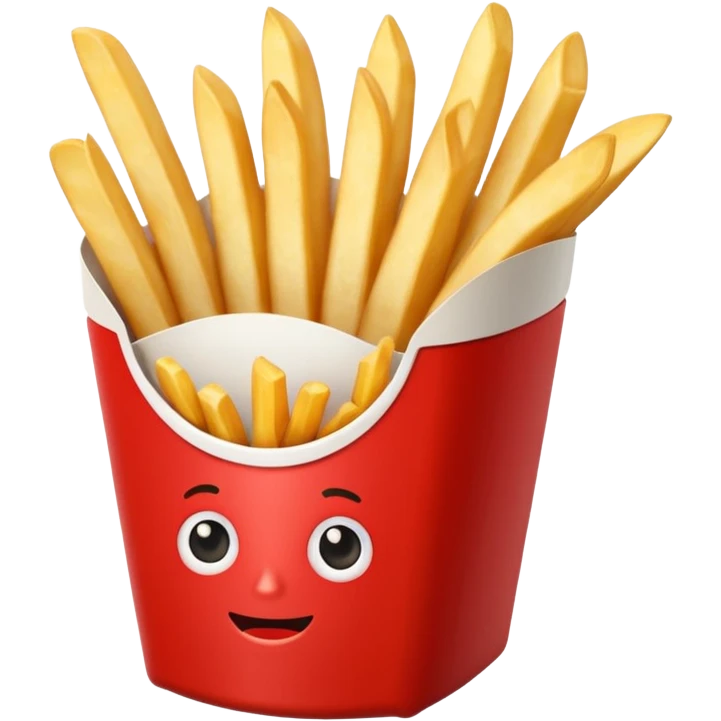 french fries with ketchup emoji