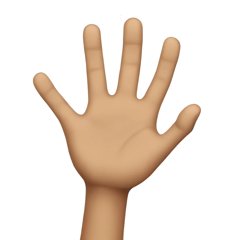 una mano emoji
