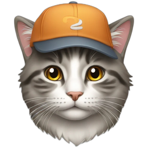 cat with cap emoji