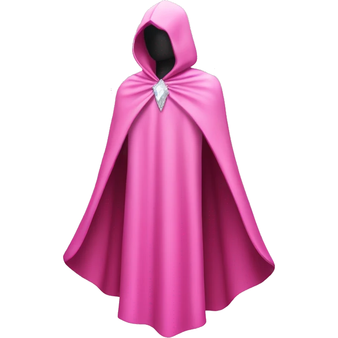 faceless mannequin flapping pink crystal cape emoji