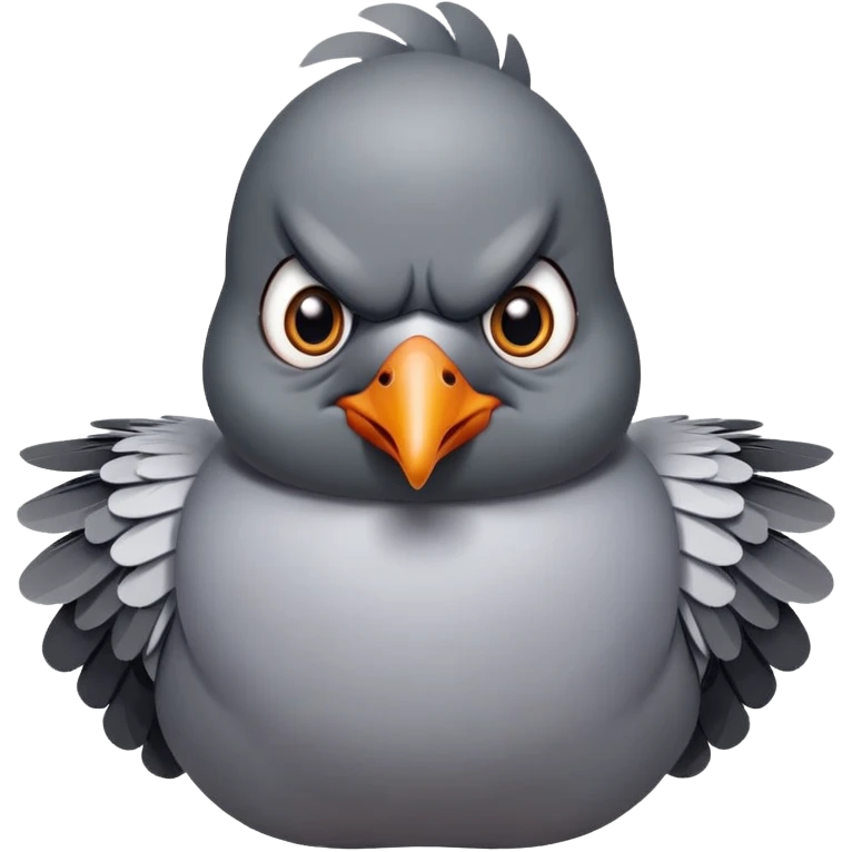 Angry pigeon emoji