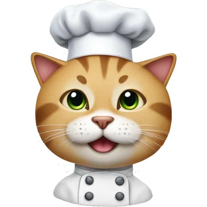 cat with a chef hat  emoji