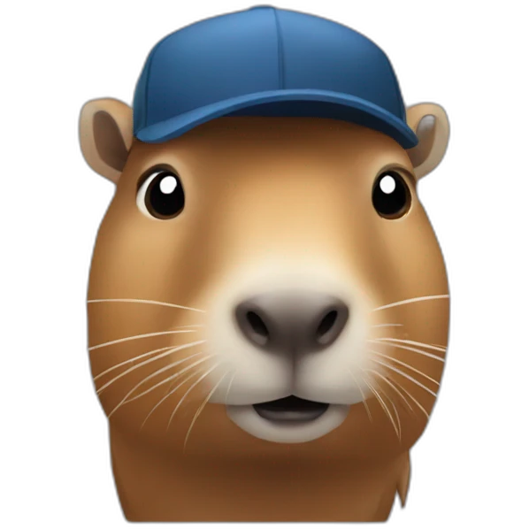 create a capybara with camara emoji