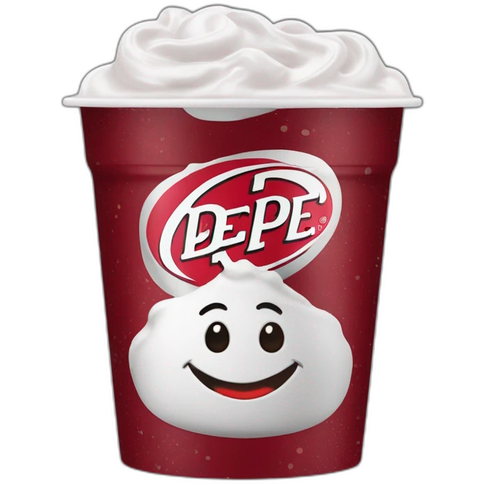 64 oz diet dr pepper mixed with horchata in a gas station cup emoji