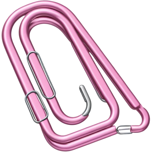 pink paperclip emoji