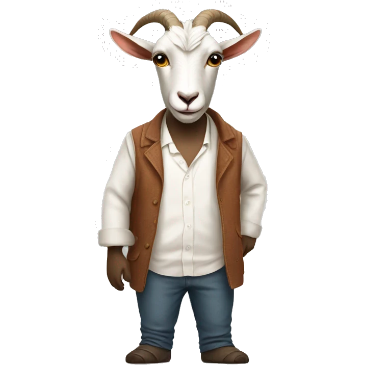 goat with human clothes emoji