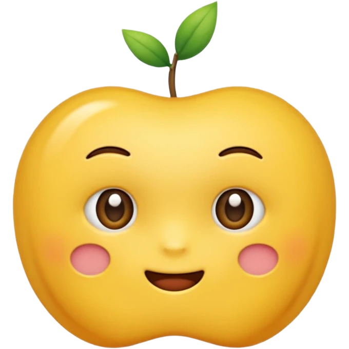 하얀 동그란 강아지 emoji