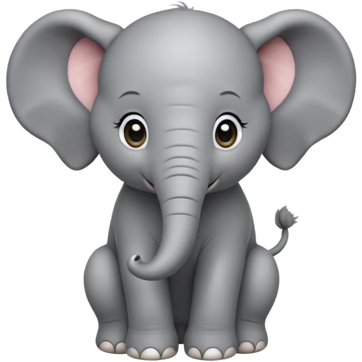 cinematic-noble-baby-elephant-portrait-emoji,-poised-and-regal,-with-a-tiny,-endearing-build-and-a-soft,-smooth-gray-hide,-delicate-floppy-ears-and-a-small,-curious-trunk,-deep-set-soulful-eyes,-simplified-yet-sharp-and-sophisticated emoji