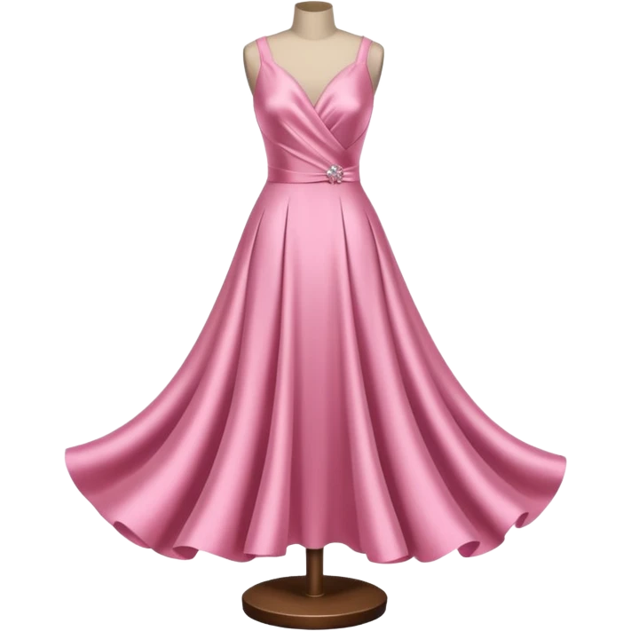 dress mannequin with pink dress emoji