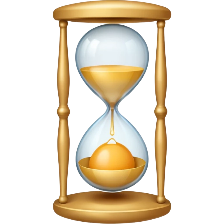 Hourglass egg shape emoji
