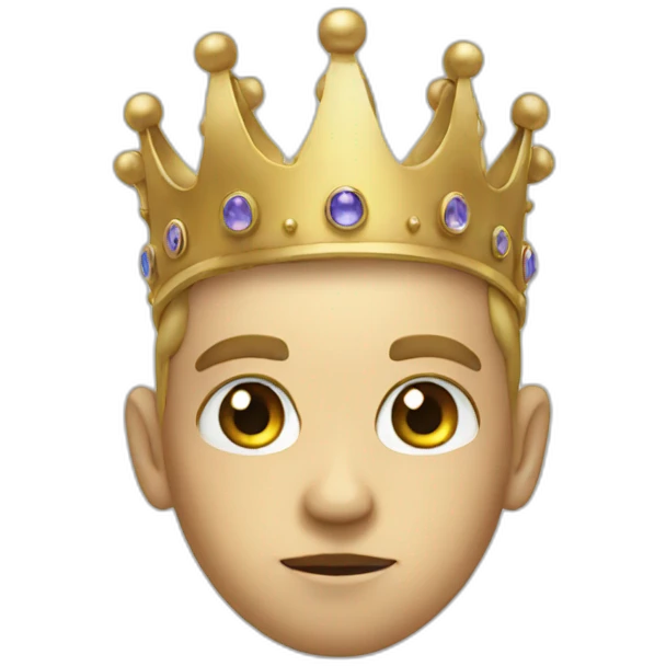Eyed crown emoji