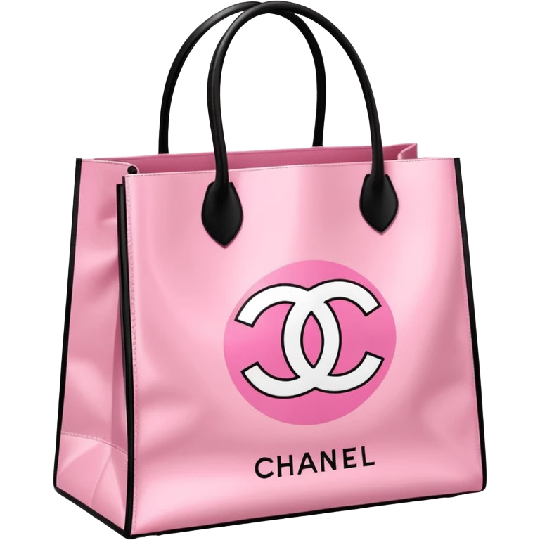Victoria secret shopping bag, Sephora shopping bag, Chanel shopping bag emoji