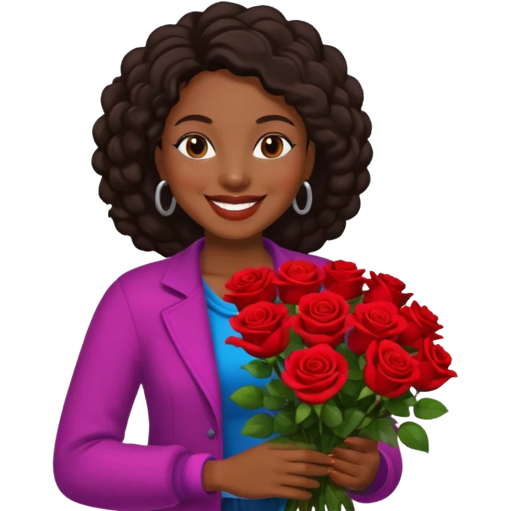 Street Flower Seller black woman  emoji