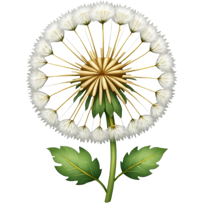 white dandelion emoji