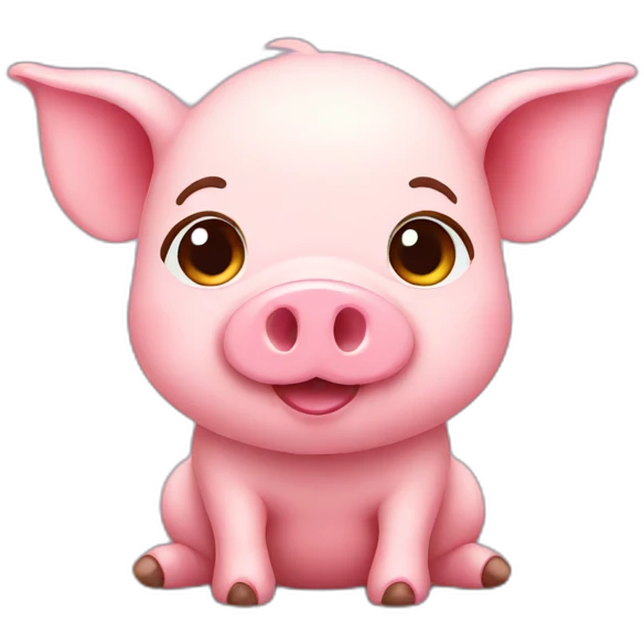 Cute pig emoji