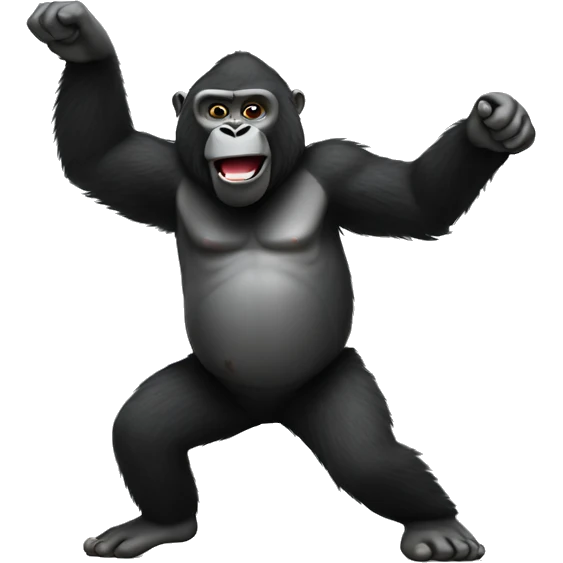 Dancing gorilla  emoji
