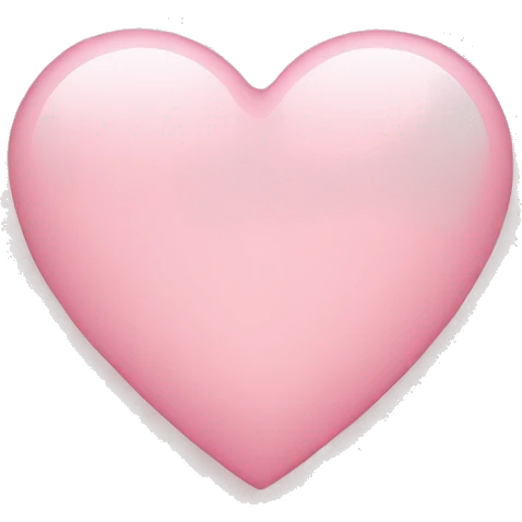 Light pink heart but not too light but not too pink  emoji