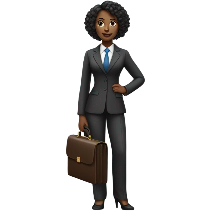 Black women lawyer  emoji