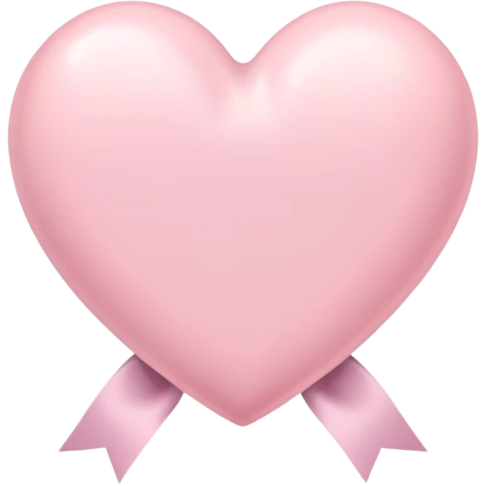 pastel pink heart with a ribbon emoji