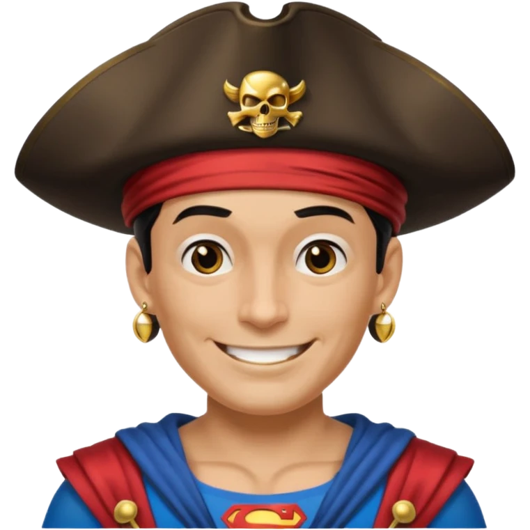 Superman pirate emoji