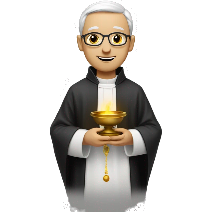 a priest with a censer emoji