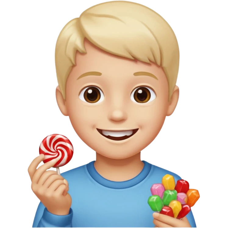 kid eating candy emoji