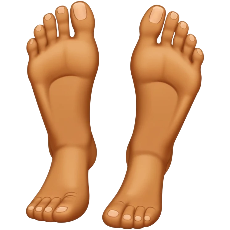 Guy showing both feet’s soles emoji