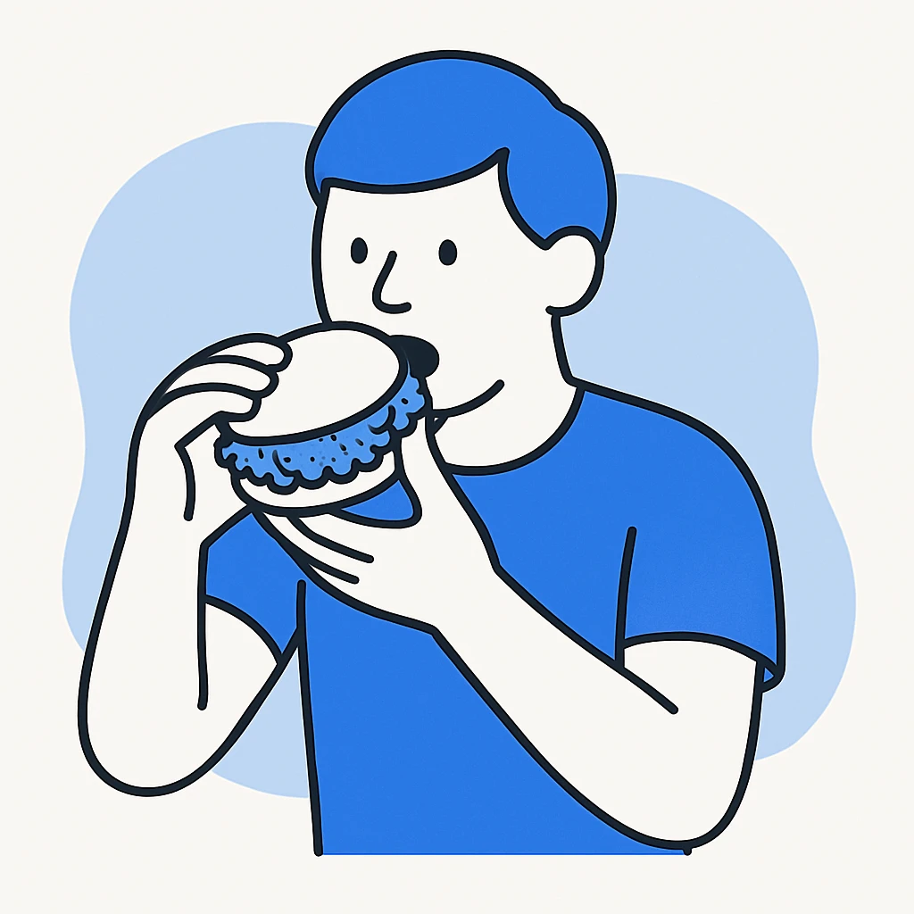 person eating sloppy joe emoji