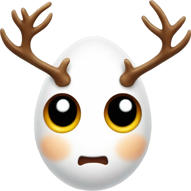 Egg with antlers emoji