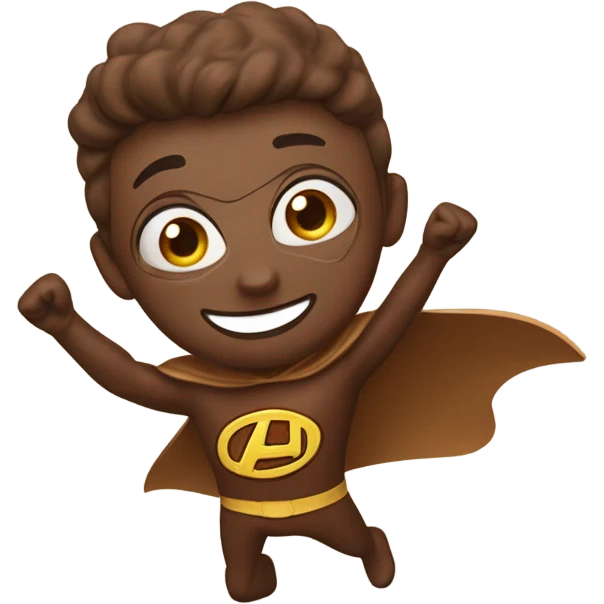 Nutella super hero happy emoji