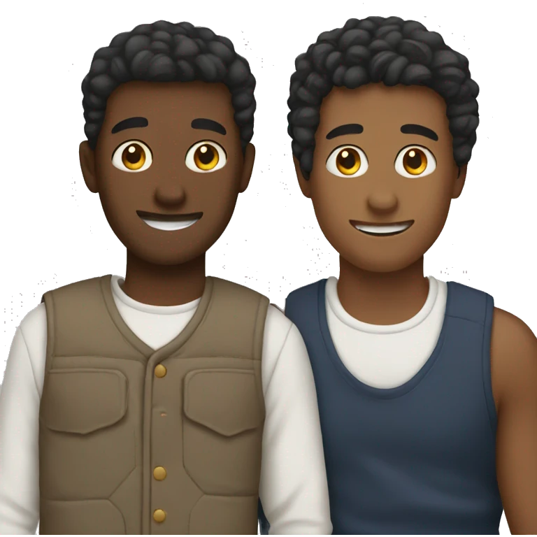 three male friends emoji