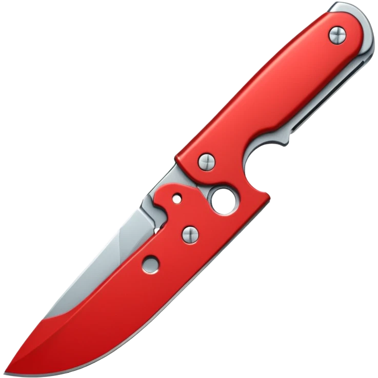 Foldable Pocket Knife red emoji