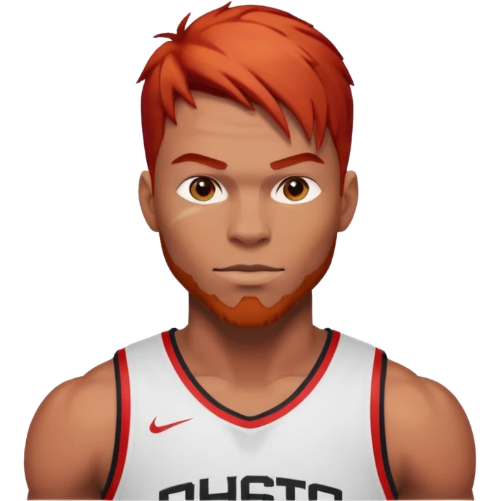 basketball player with red hair emoji
