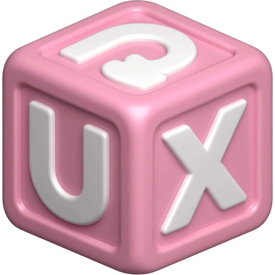 pink kids alphabet block toy emoji